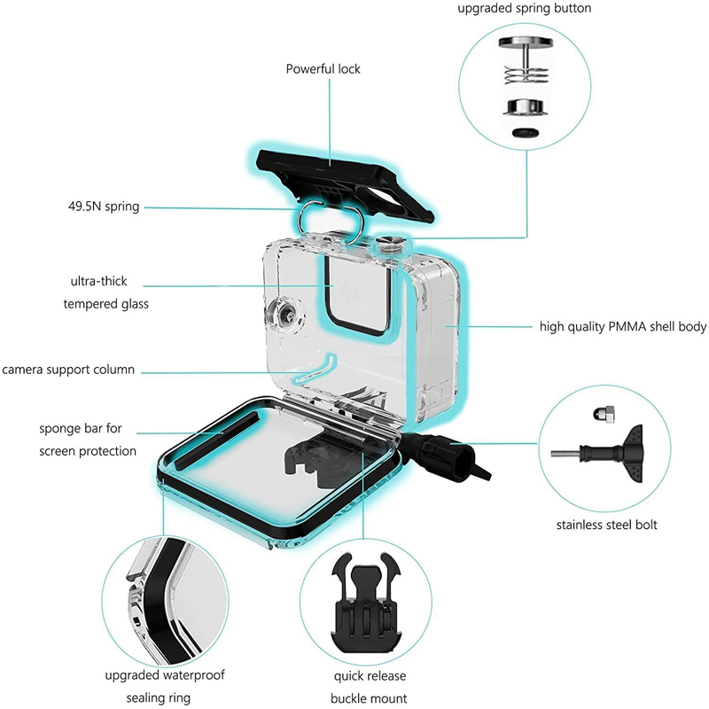 Boîtier étanche 60M pour GoPro - Fishing Boat Cover avis et prix